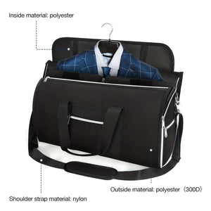 Portable Duffel Bag For Travel, Convertible Carry On Bag With Detachable Shoulder Strap, Travel Luggage Bag